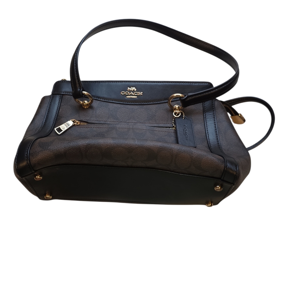 Coach Black and Brown Shoulder Bag